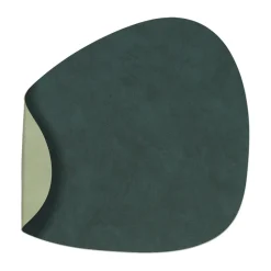Nupo placemat reversible curve L 1 pc, Dark green-olive green