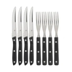 Old Farmer black cutlery 8 pieces, 8 pcs