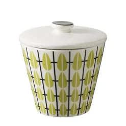 Olivia sugar bowl, white-lime