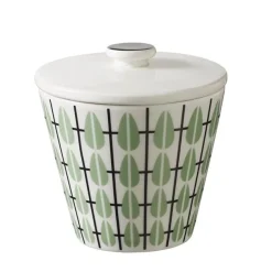 Olivia sugar bowl, white-mint