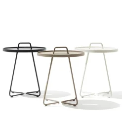 On the move table Ø44 cm, White