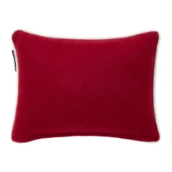 Ornament wool mix cushion 30x40 cm, Red-white