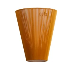 Oslo Wood floor lamp shade, caramel