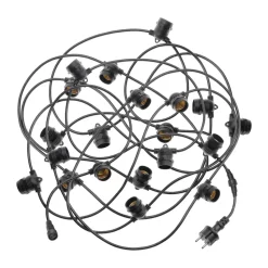 Outdoor connectable string lights, Black, 10 m