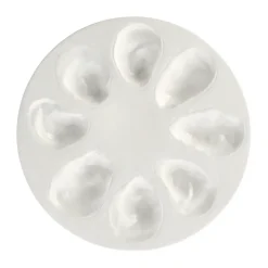 Oyster plate Ø27 cm, White