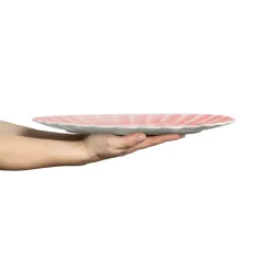 Oyster saucer 30x35 cm, Light pink