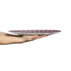 Oyster saucer 30x35 cm, Plum
