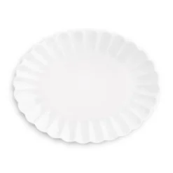 Oyster saucer 30x35 cm, White