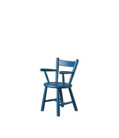 P9 children's chair, Beech blue painted