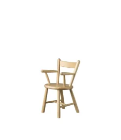 P9 children's chair, Beech nature lacquered
