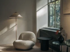 Pacha lounge chair, Karakorum 001-pearl gold