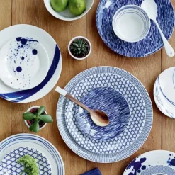 Pacific plate blue 6 pieces, 16 cm