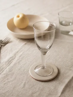 Palermo glass coaster Ø11 cm, Off-white