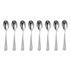 Palm Bright coffee spoon 8-pack, Stainless steel
