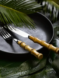 Panda fork, Stainless steel-bamboo