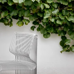 Pantonova module sofa, Stainless steel, concave