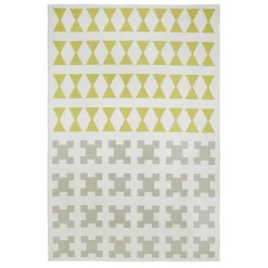 Paris rug, yellow-grey