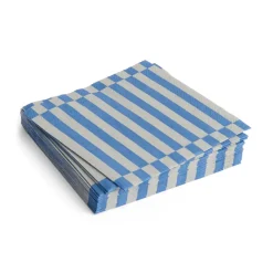 Pattern Lunch Stripe napkin 33x33 cm 20-pack, Grey-blue pillar