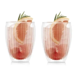 Pavina double walled glass 32 cl 2-pack, Clear