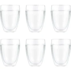 Pavina Outdoor double-walled plastic glass 6-pack, 35 cl