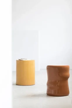 Pawn side table Ø35x43 cm, Rust