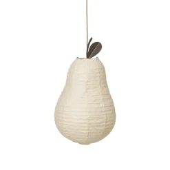 Pear lamp shade, Natural