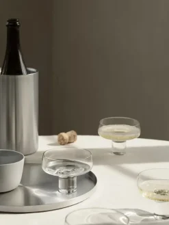 PEASY tray L Ø38 cm, Stainless steel
