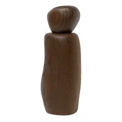 Pebble spice mill, dark brown