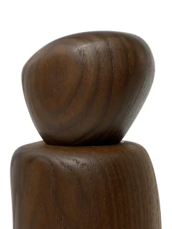 Pebble spice mill, dark brown