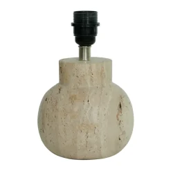 Pella lamp base, Travertine