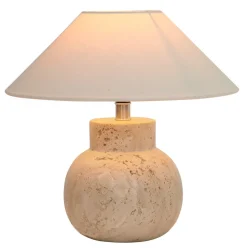 Pella lamp base, Travertine