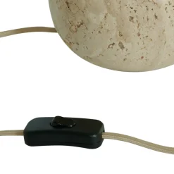 Pella lamp base, Travertine