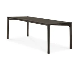 PI Dining table, Dark brown teak, 220x95 cm