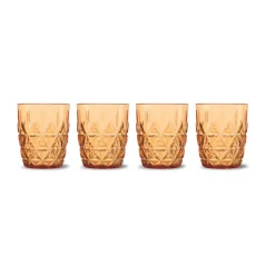 Picknick Juni water glass 28 cl 4-pack, Amber