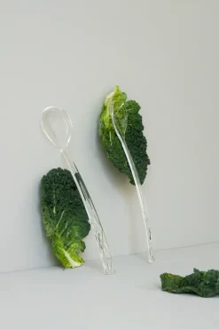 Picknick salad cutlery 2 pieces, Clear