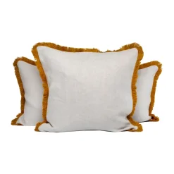 Pienza pillowcase, Beige-yellow, 50x50 cm