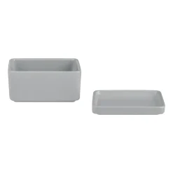 Pilar butter dish - storage box 250 ml, Mirage grey