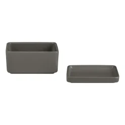 Pilar butter dish - storage box 250 ml, Pewter