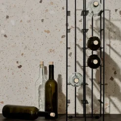 Pilare wine rack 12 bottles, Black