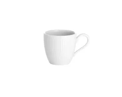 Pillivuyt Plissé espresso cup 9 cl, White