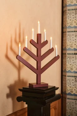 Pine advent candle 62 cm, Red