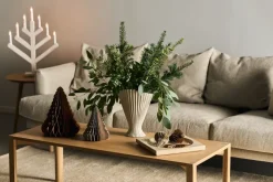 Pine advent candle 62 cm, white washed