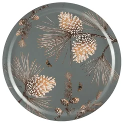 Pine Cone tray Ø 49 cm, Moss grey