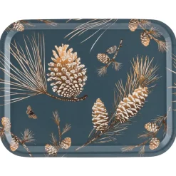Pine Cone tray 28x36 cm, Thunder blue