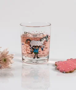Pippi & Lilla Gubben drinking glass 20 cl, Multi