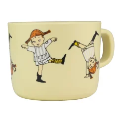 Pippi Cirkus mug 25 cl, Yellow