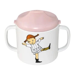 Pippi Cirkus sippy cup 20 cl, Pink