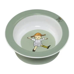 Pippi Cirkus suction cup plate Ø15.5 cm, Green
