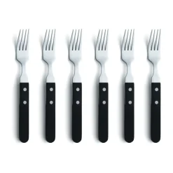 Pizza grill fork 6-pack, Black