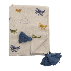 Plain fleece blanket 130x160 cm, Nature